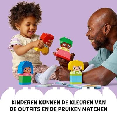 LEGO 10415 DUPLO My First Strong Emotions and Big Feelings, speelgoed voor baby's, 23 kleurrijke stenen en 4 personages. - thumbnail