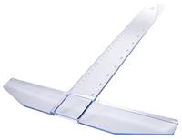 Tekenhaak aristo geocollege 75cm transparant | 5 stuks - thumbnail