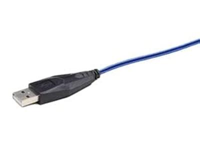 Gaming muis USB, zwart/blauw