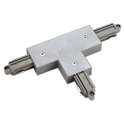 SLV 1-faseT-Connector 2 aarde rechts grijs - 143082
