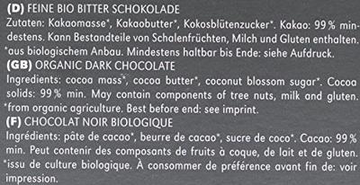 Vivani Chocoladereep Puur 99% Cacao