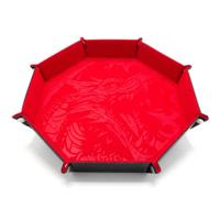 CritStones Folding Dice Tray Dragon Skin XL Edition Red - thumbnail