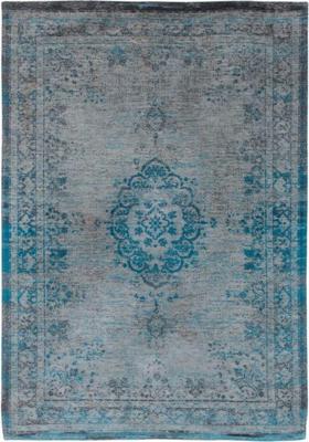 Louis de Poortere - 8255 Fading World Medallion Grey Turquoise - 80x150 cm Vintage Vloerkleed Louis de Poortere - 8255 Fading World Medallion Grey Turquoise - 80x150 cm Vintage Vloerkleed