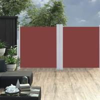 Windscherm uittrekbaar 100x600 cm bruin - thumbnail