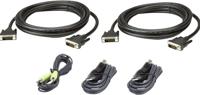 ATEN KVM Aansluitkabel [1x DVI-D-stekker, USB-A 2.0 stekker, Jackplug male 3,5 mm - 1x DVI-D-stekker, USB 2.0 bus A, Jackplug male 3,5 mm] 3.00 m Zwart - thumbnail