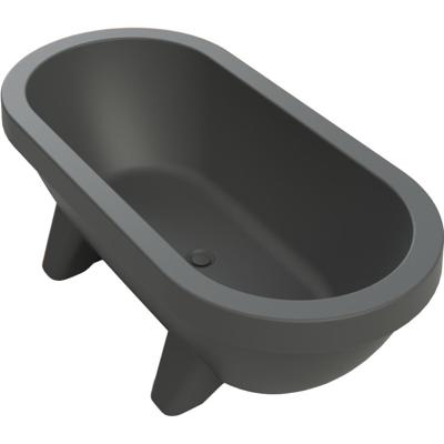 Gardentub Buitenbad 194x94x66 cm 350L Antraciet