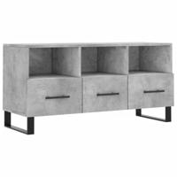 Tv-meubel 102x36x50 cm bewerkt hout betongrijs - thumbnail