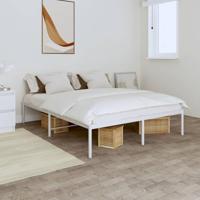 Bedframe metaal wit 160x200 cm - thumbnail