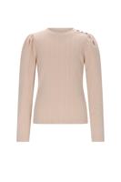 NoNo winter jersey t-shirt meisjes - ivoor - Kiva - gebreid - thumbnail