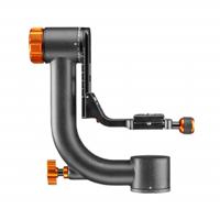 Walimex pro Carbon Gimbal Head statiefkop C15 - hoogwaardig 360 graden panoramafel aapschommel met Arca snelwisselplaat, draagvermogen 20 kg, met tas, voor DSLR DSLM spotting objectief - thumbnail