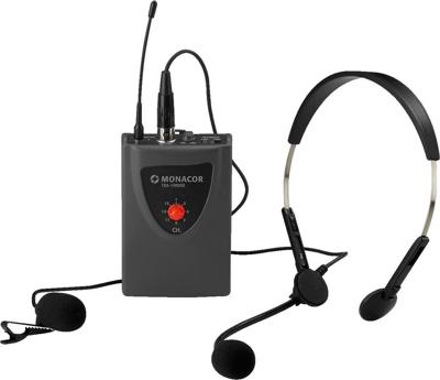 Monacor TXA-100HSE Spraakmicrofoon Headset Zendmethode: Radiografisch Schakelaar