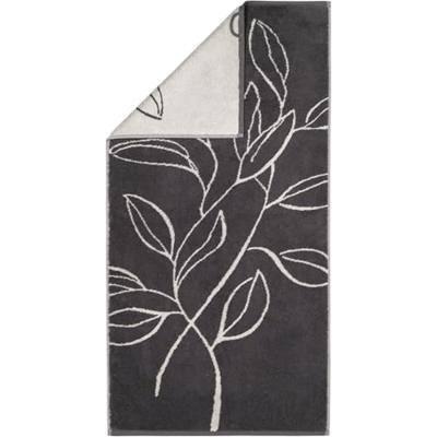 Cawö Cawo Atelier Floral Handdoek 50/100 basalt
