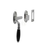 Intersteel Raamsluiting links Ton - chroom mat/ebbenhout - thumbnail