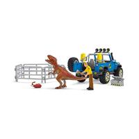 Schleich dinosaurs off-road voertuig met dino wachtpost 41464 - thumbnail
