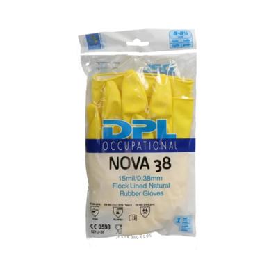 Betra - Huishoudhandschoen Geel Rubber M 7/7.5 - 10 stuks Betra - Huishoudhandschoen Geel Rubber M 7/7.5 - 10 stuks