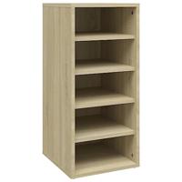 VidaXL Schoenenkast 31,5x35x70 cm bewerkt hout sonoma eikenkleurig - thumbnail