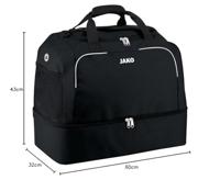 JAKO 2050 Sporttas Classico - Zwart - Senior (ca. 88 Liter) - thumbnail