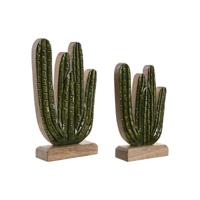 Decoratieve figuren Home ESPRIT Groen Natuurlijk Cactus Tropisch 13 X 5 X 25,5 CM - thumbnail