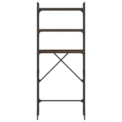 Wasmachinerek 67x25x163 cm bewerkt hout bruineikenkleurig Wasmachinerek 67x25x163 cm bewerkt hout bruineikenkleurig