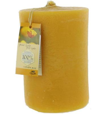 Stompkaars bijenwas structuur 1 Stompkaars bijenwas structuur 1