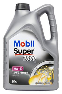 MOBIL Super 2000 - 10W40 Benzine Touring Car Motorolie - Semi-synthetisch - 5L