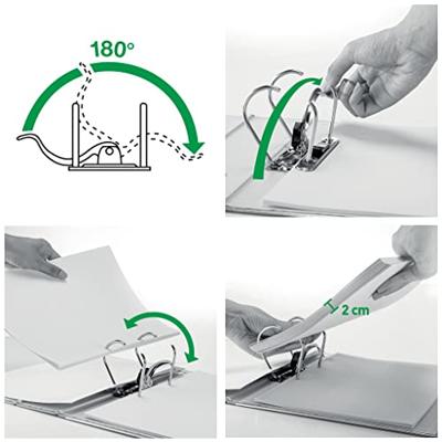 Ordner Leitz 1080 A4 80 mm karton gewolkt zwart
