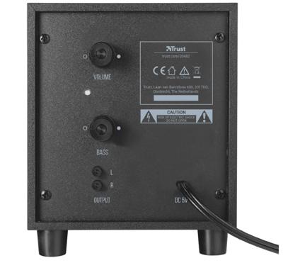 Trust Avora 2.1 subwoofer luidsprekerset PC speaker Zwart