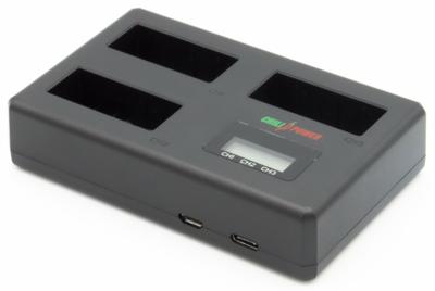 ChiliPower Canon LP-E8 Triple Lader - Laadt 3 accu's, ook tegelijkertijd ChiliPower Canon LP-E8 Triple Lader - Laadt 3 accu's, ook tegelijkertijd