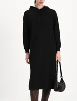 Hoodie Midi Dress - Loungewear Dress - Katoenen dik extra lang nachthemd - thumbnail