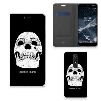 Mobiel BookCase Nokia 5.1 (2018) Skull Eyes