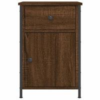 Nachtkastjes 2 st 40x42x60 cm bewerkt hout bruineikenkleurig - thumbnail