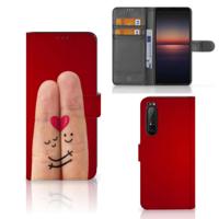 Sony Xperia 1 II | Wallet Case | met Pasjes | Liefde - Origineel Romantisch Cadeau - thumbnail