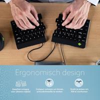 R-GO Tools Split Toetsenbord USB QWERTY, Engels Zwart Ergonomisch - thumbnail