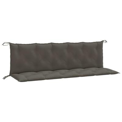 Tuinbankkussens 2 st 180x50x7 cm stof gemleerd donkergrijs Tuinbankkussens 2 st 180x50x7 cm stof gemleerd donkergrijs