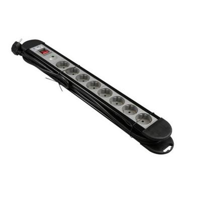 VB 61082 Tafelcontactdoos Pro 8-Voudig + RA 3M + Schakelaar