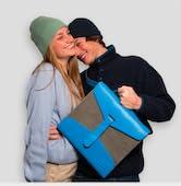 Yaka mappendrager, koningsblauw