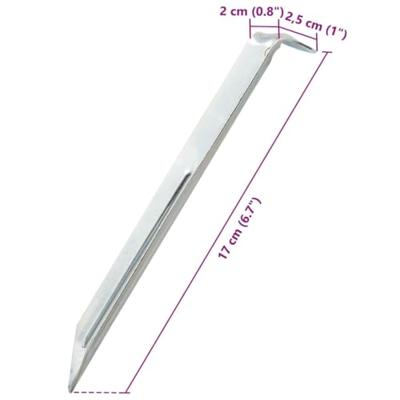 VidaXL Tentharingen 24 st ø20 mm 17 cm gegalvaniseerd staal VidaXL Tentharingen 24 st ø20 mm 17 cm gegalvaniseerd staal