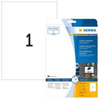 Etiket herma 9500 a4 210x297mm 10st folie wit - thumbnail