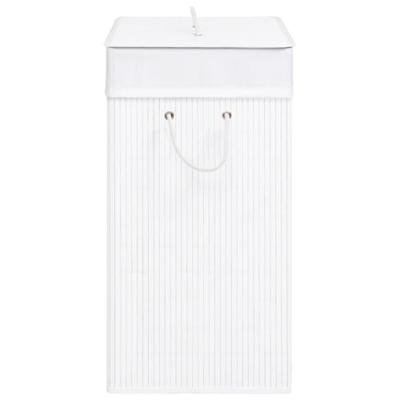 Wasmand 100 L bamboe wit
