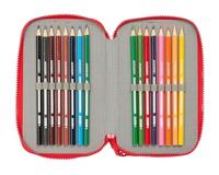 Driedubbele Pennenzak Atlético Madrid Rood 12,5 x 19,5 x 5,5 cm 36 Onderdelen - thumbnail