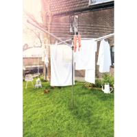 Brabantia Topspinner Droogmolen 40 m Drooglengte + Grondanker Metallic Grijs - thumbnail