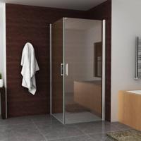 BWS Douchecabine Dubbele Swingdeur 90x90cm 8mm NANO Coating - thumbnail
