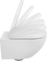 Saqu Poma toiletzitting 36,6x45x4,8cm glans wit - thumbnail