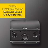 Jabra Freeway Bluetooth KFZ Handsfree Luidspreker (Duitse Stembediening, Stereo-Geluid, Dubbele Microfoontechnologie, Ruisonderdrukking, Audiostreaming, Fm-Zender) Zwart - thumbnail