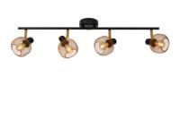 Lucide MAREN - Plafondspot - 4xE14 - Mat Goud / Messing - thumbnail