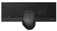 Rapoo 9500M Multi-mode Wireless Ultra-slim Combo Set Zwart - thumbnail