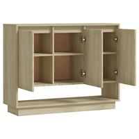 Dressoir 97x31x75 cm spaanplaat sonoma eikenkleurig - thumbnail