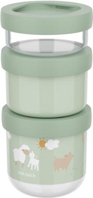 Mepal stapelbare snackbox stack mio 3-delig Little Dutch little farm