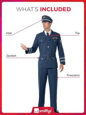 WW2 Luchtmacht kostuum blauw