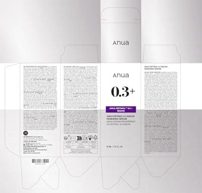 Anua Nano Retinol 0.3 % + Niacin Renewing Serum 30 ml